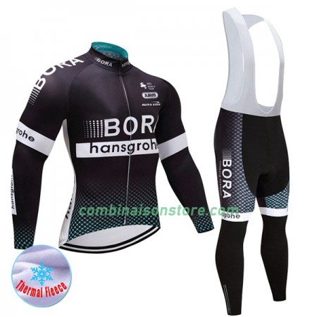 Maillot Cyclisme Hiver + Collant à Bretelles 2017 Bora-Hansgrohe N001